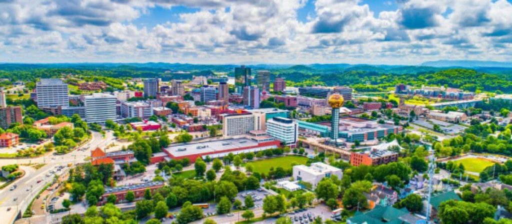 depositphotos 288192902 stock photo knoxville tennessee usa aerial